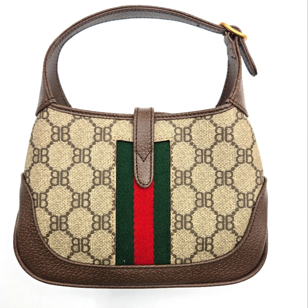 Gucci Balenciaga Collab Jackie 1961 Mini Shoulder Bag with Adjustable Strap NWOT - Picture 4 of 15